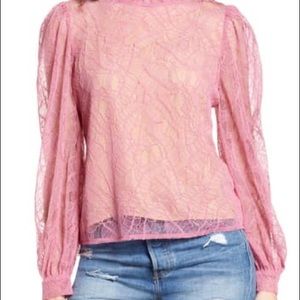 Wayf Wesley Lace Blouse Women's size XS..